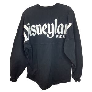 Disney Parks Disneyland Resort Spirit Jersey Men Black XS Vacation Long Sleeve